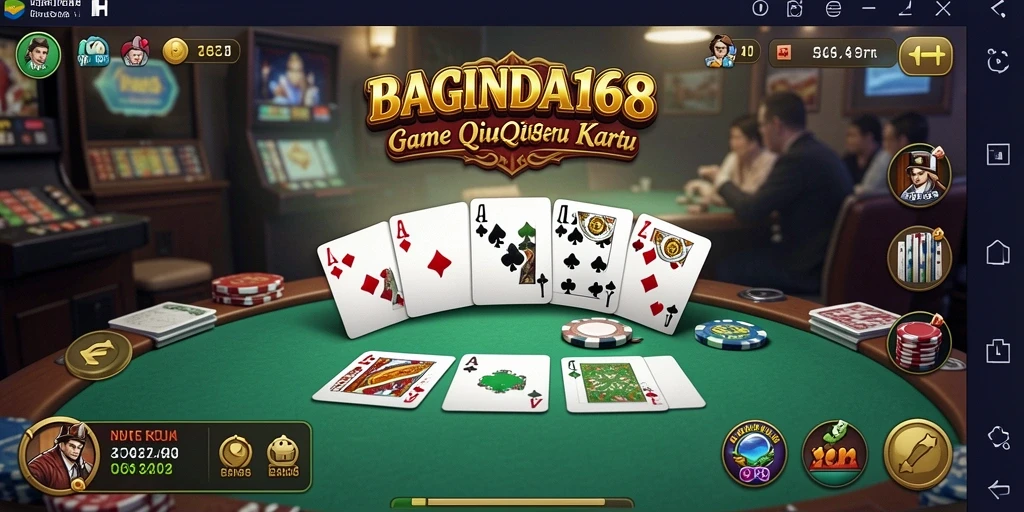 Tampilan dinamis dalam permainan QiuQiu BAGINDA168.