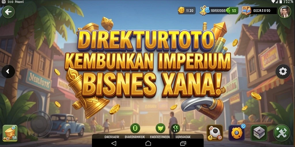 Tangkapan layar utama menampilkan pengelolaan bisnis dalam <strong>DIREKTURTOTO</strong>.