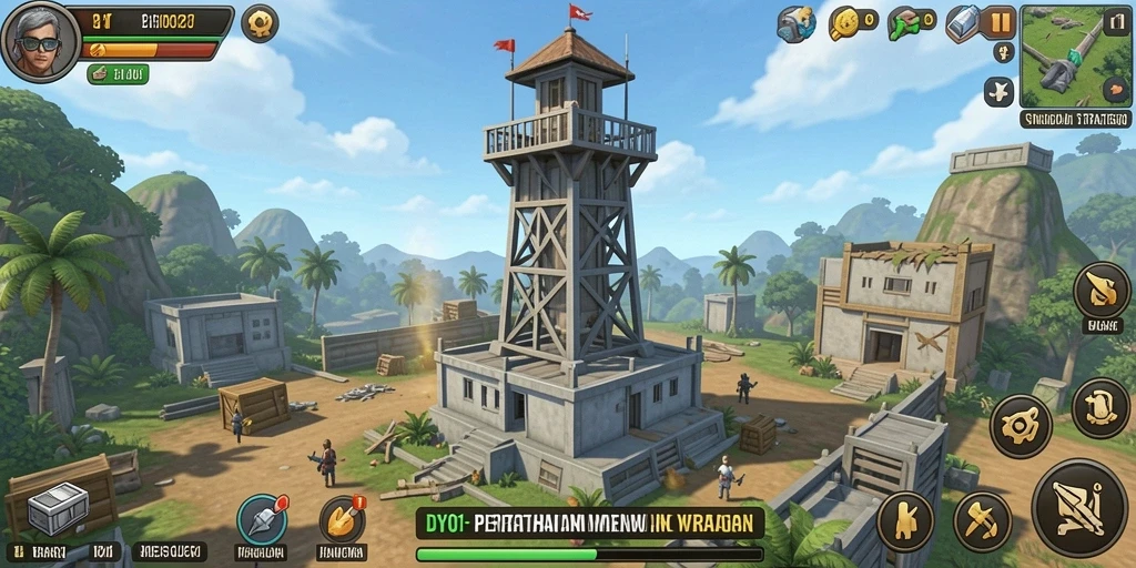 Tampilan gameplay menawan dan strategi pertahanan yang mendebarkan.