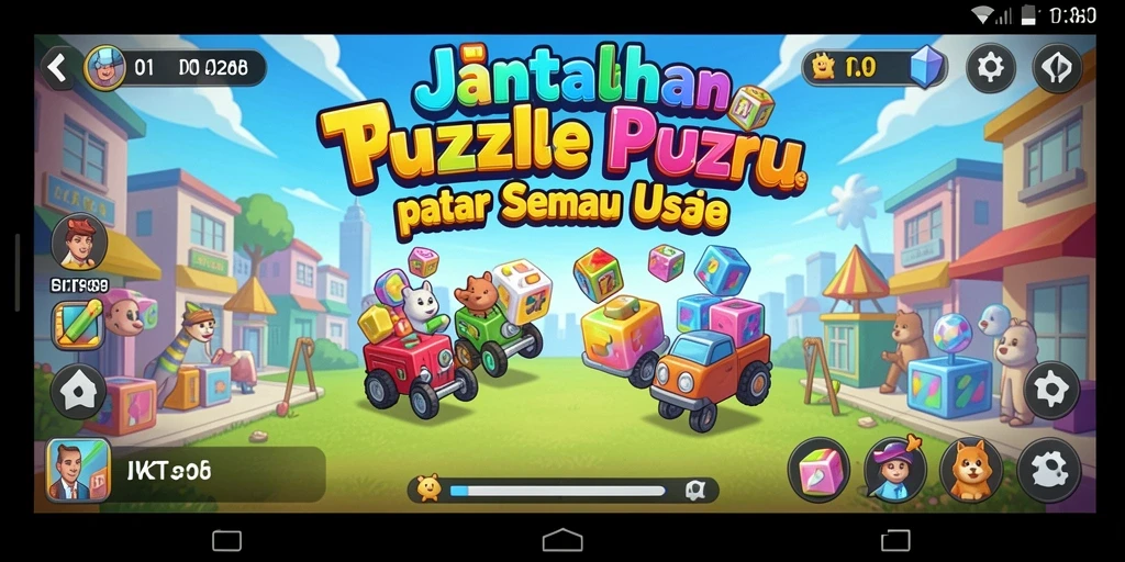 Screenshot JKT8 menampilkan gameplay Puzzle yang menarik dan menantang.