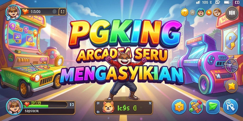 Screenshot PGKING menampilkan aksi gameplay Arcade yang seru dan berwarna-warni.