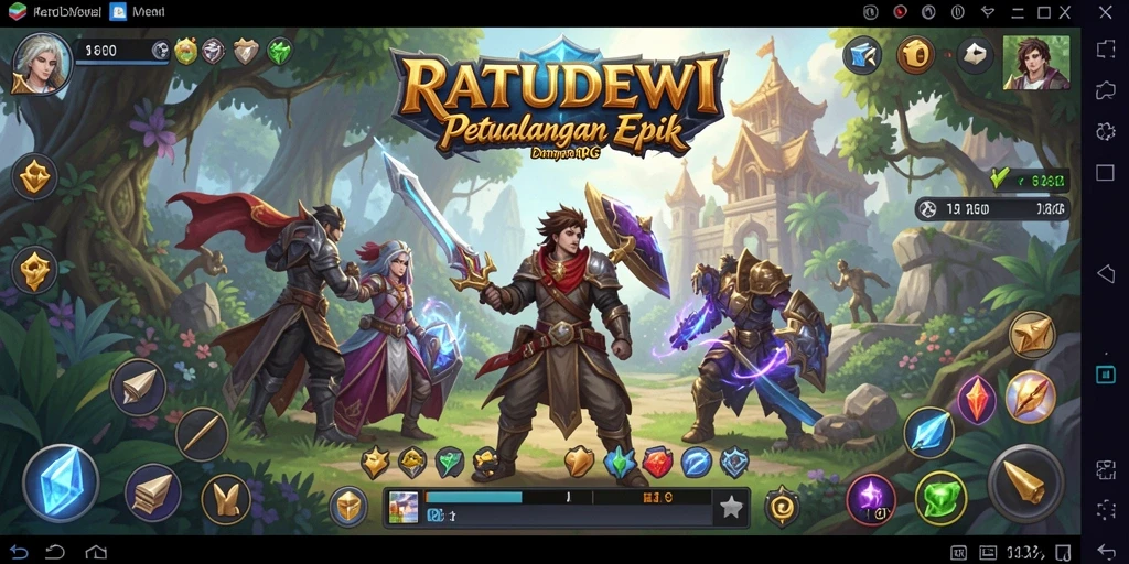 Tampilan gameplay RPG yang menegangkan dan penuh aksi.