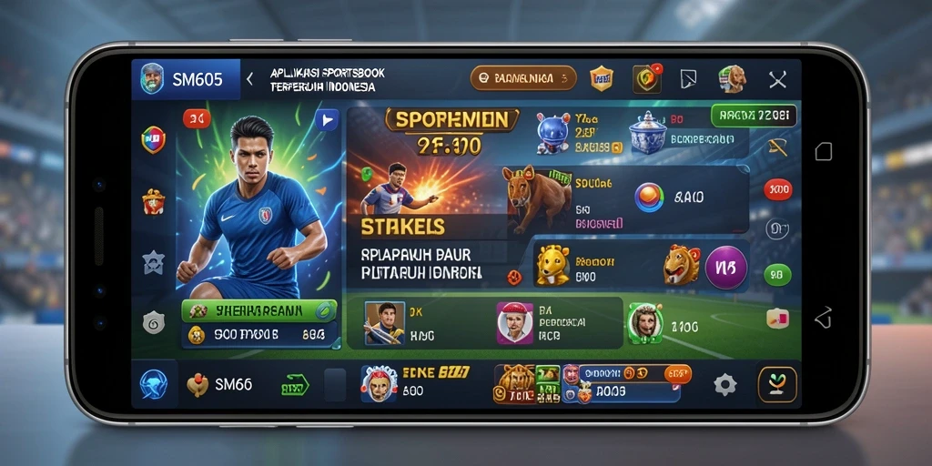 Screenshot SM605 menampilkan antarmuka taruhan yang menawan dan interaktif.