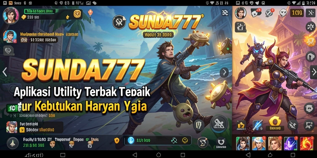 Tampilan screenshot utama SUNDA777 yang menampilkan fitur Utility.