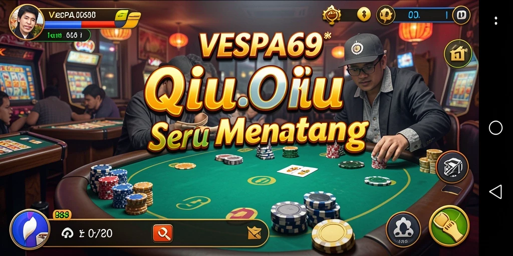 Screenshot gameplay VESPA69 menampilkan aksi QiuQiu yang mendebarkan.